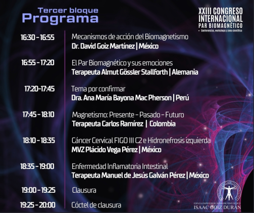 XXIII CONGRESO INTERNACIONAL ESCUELA ISAAC GOIZ  DEL PAR BIOMAGNÉTICO ON LINE - OCTUBRE 2024